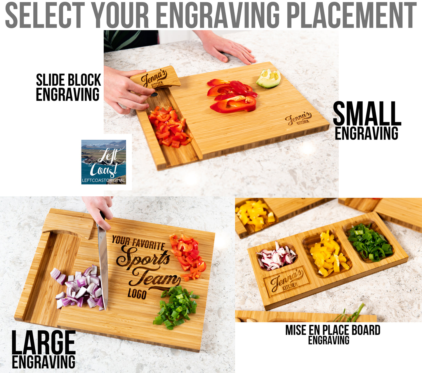 Personalized Mise En Place and Glissando Boards