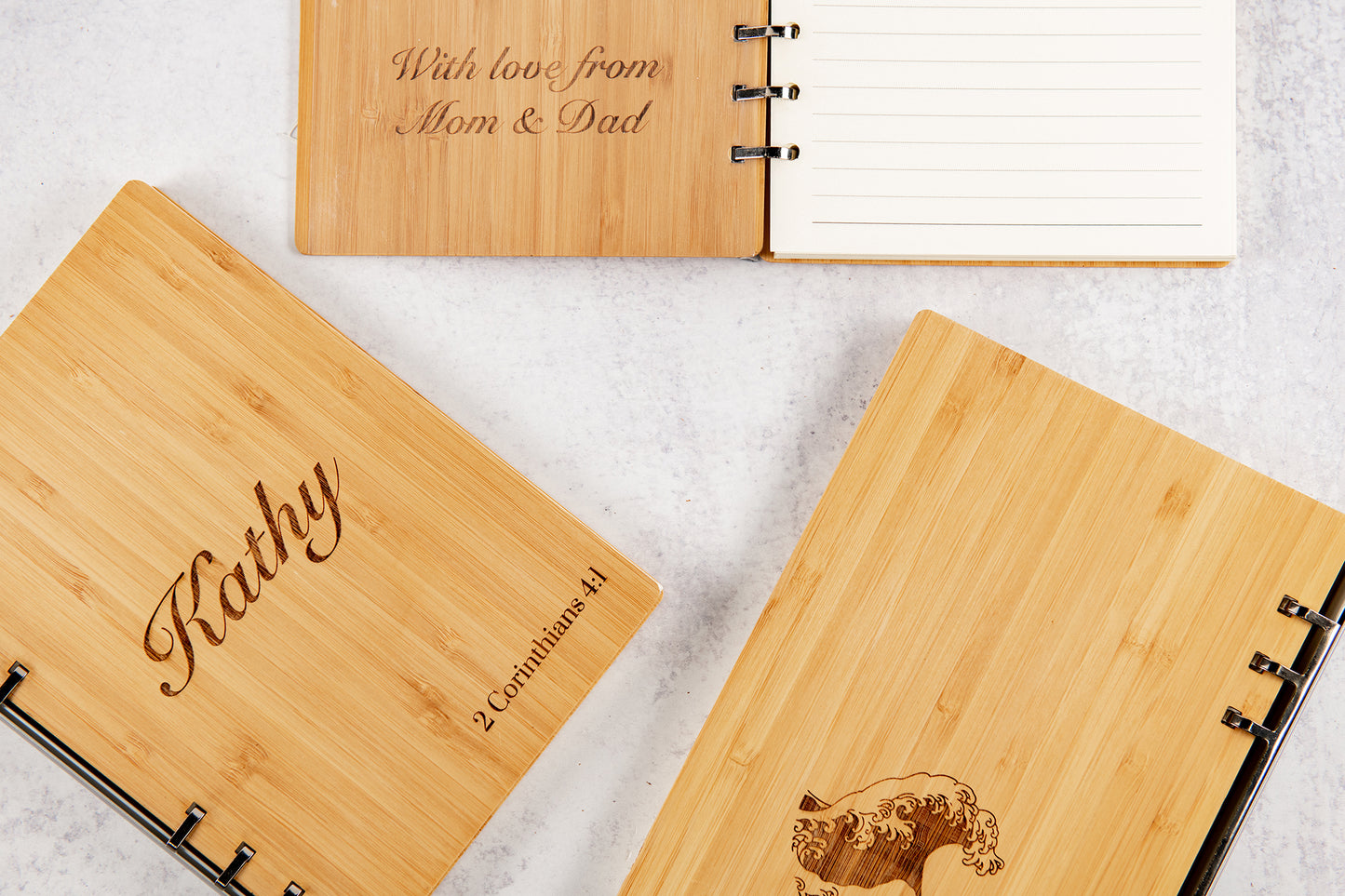 Personalized Wood Notebook