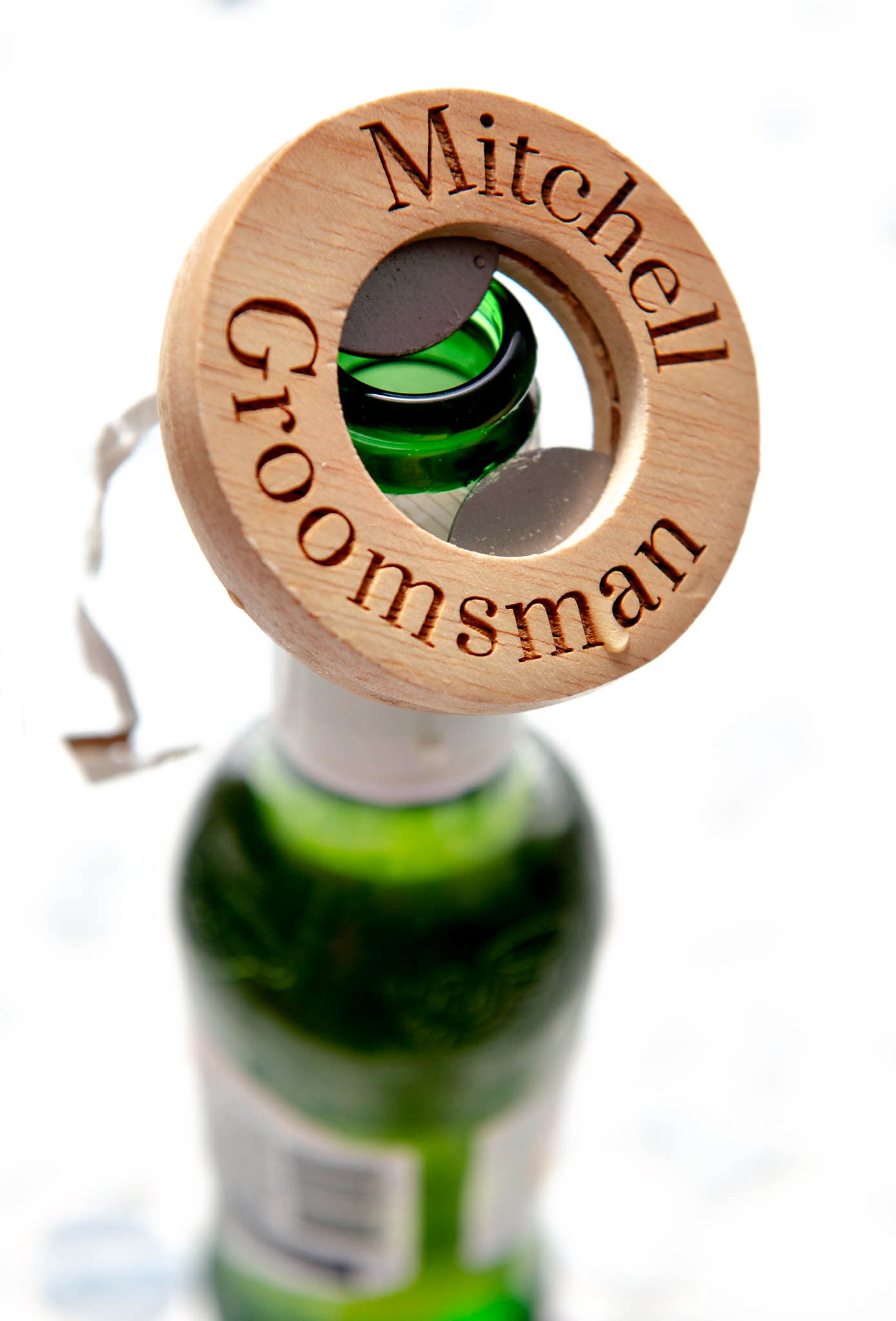 Personalized Engraved Circle Bottle Opener