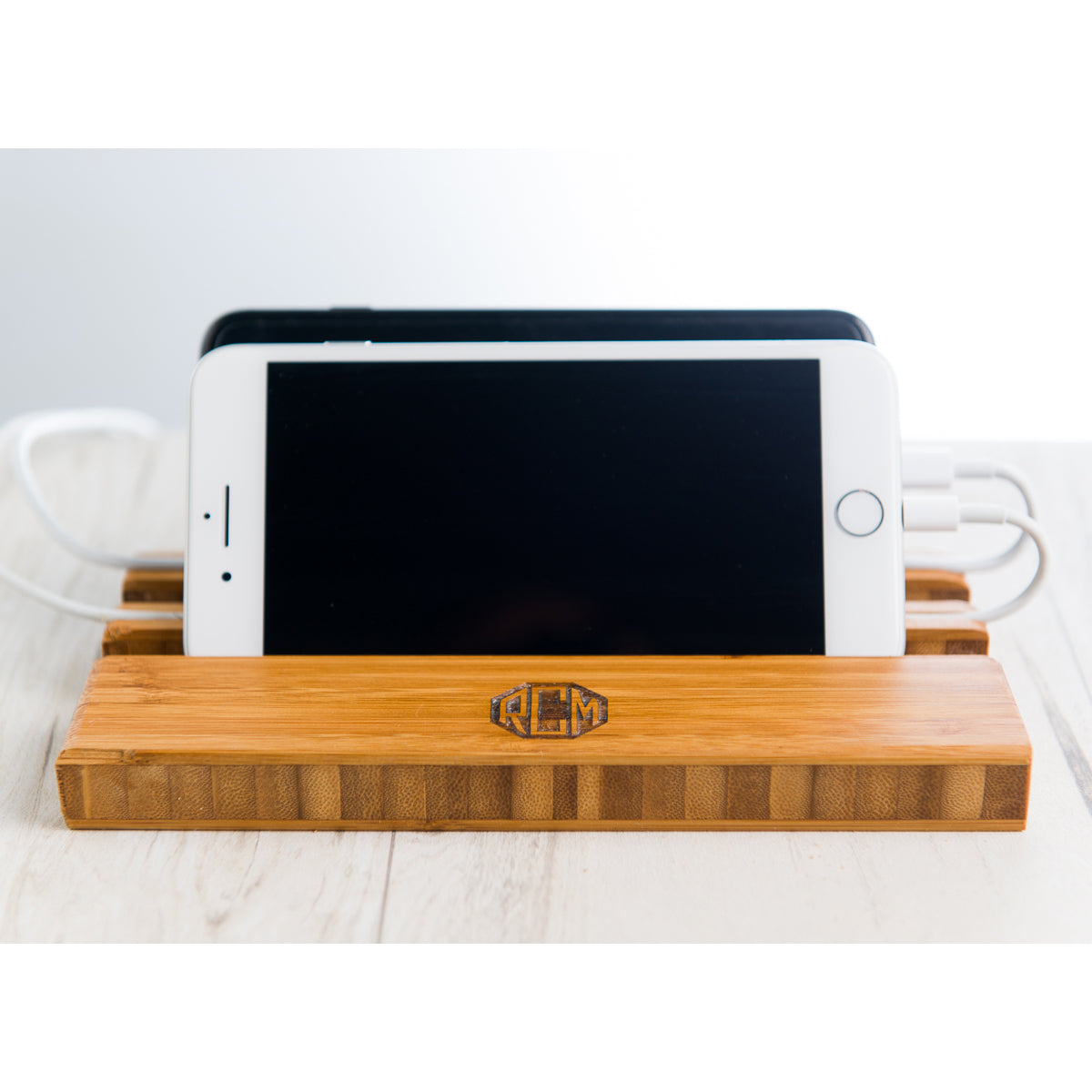 The Double Slot Personalized Phone Charging Dock