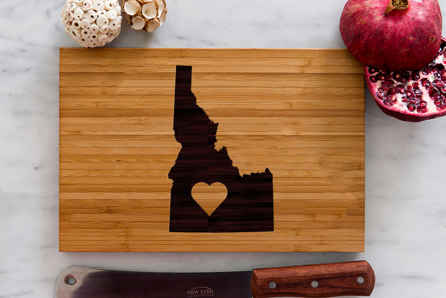 Personalized Idaho State Engraved Cutting Board by Left Coast Original