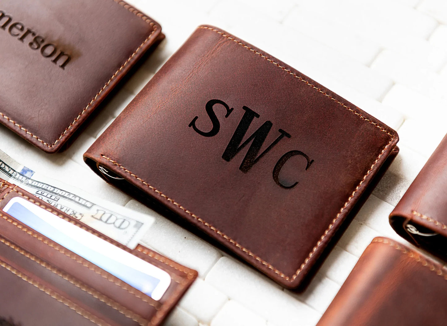 The Key Largo Personalized Leather Wallet