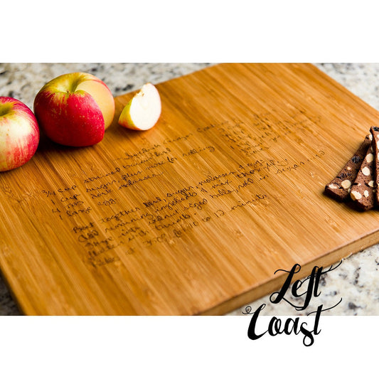 Custom Handwriting Personalized Bamboo Cutting Board