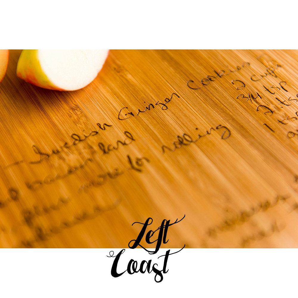 Custom Handwriting Personalized Bamboo Cutting Board