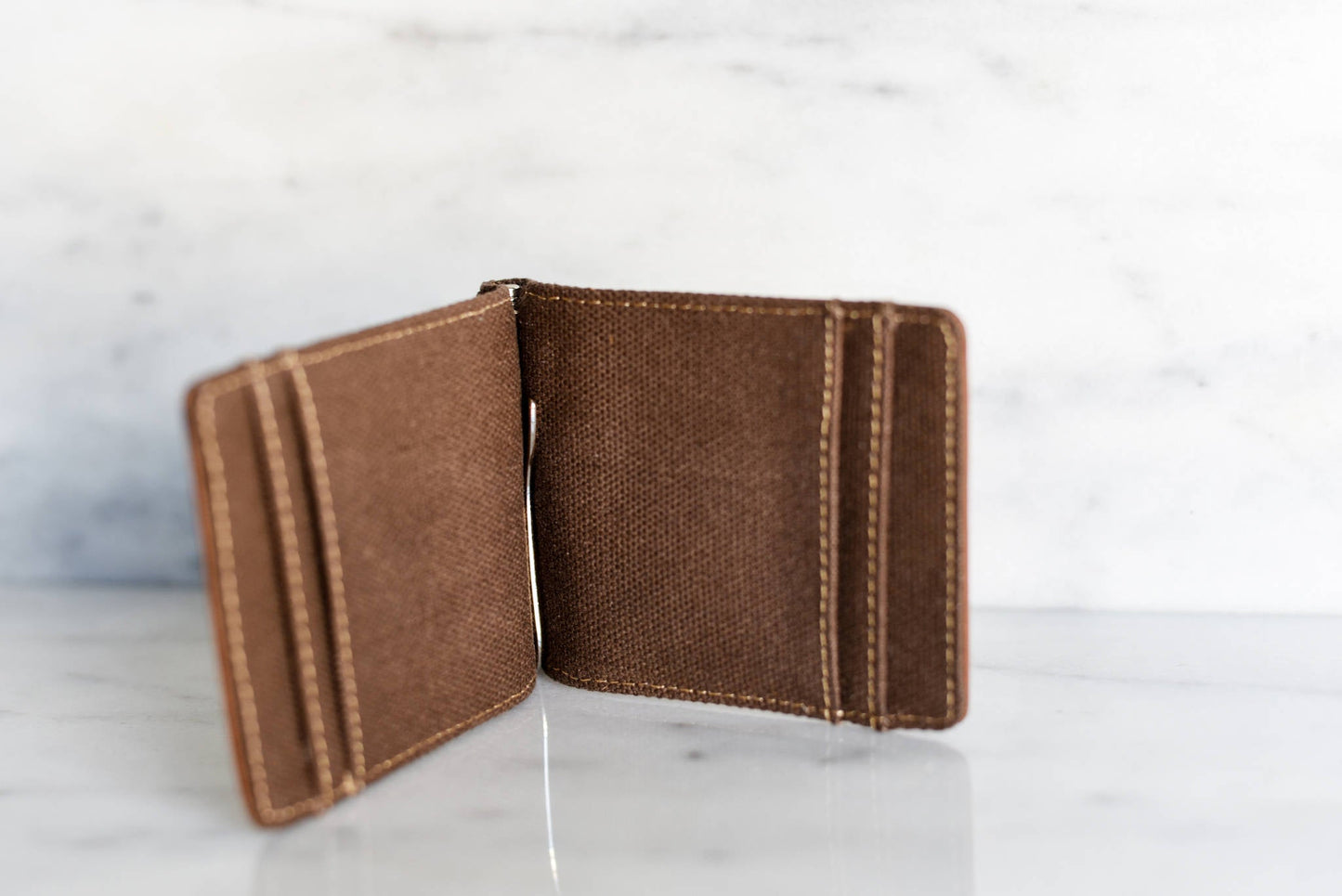 The Desoto Personalized Leather Slim Wallet