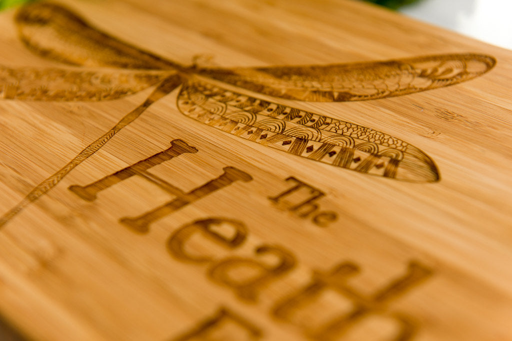 Personalized Dragonfly Cutting Board