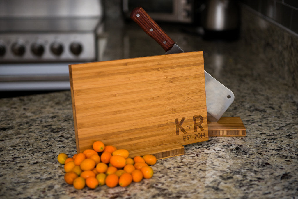 Personalized Engraved Initials Cutting Board