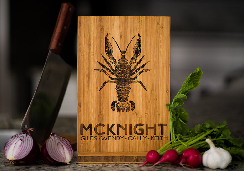 Personalized New England Lobster Cutting Board
