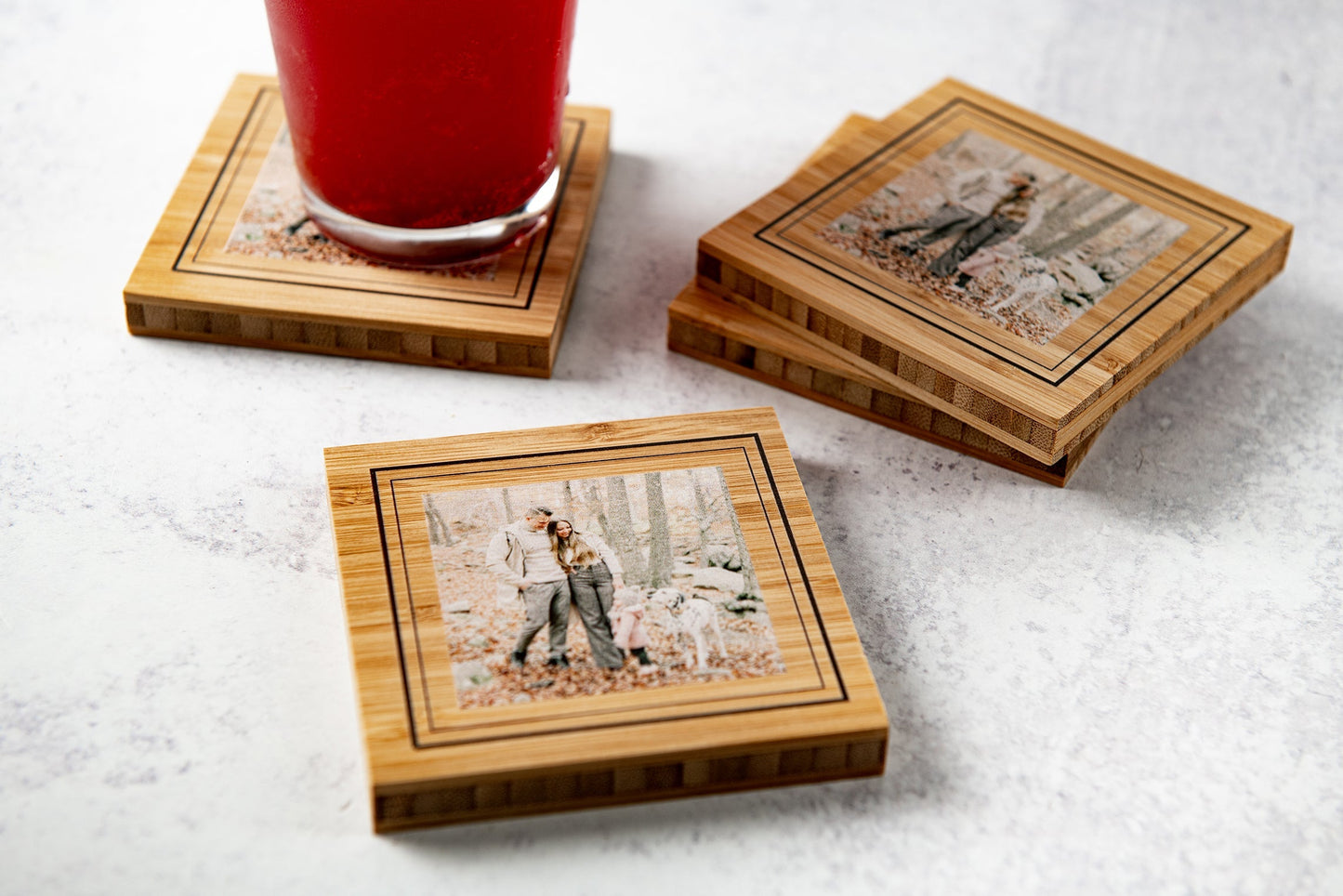 Custom Photo Wood Coasters